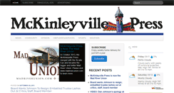 Desktop Screenshot of mckinleyvillepress.com